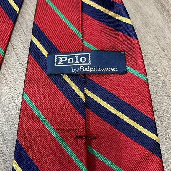 POLO RALPH LAUREN 100% Silk Necktie - Picture 4 of 7